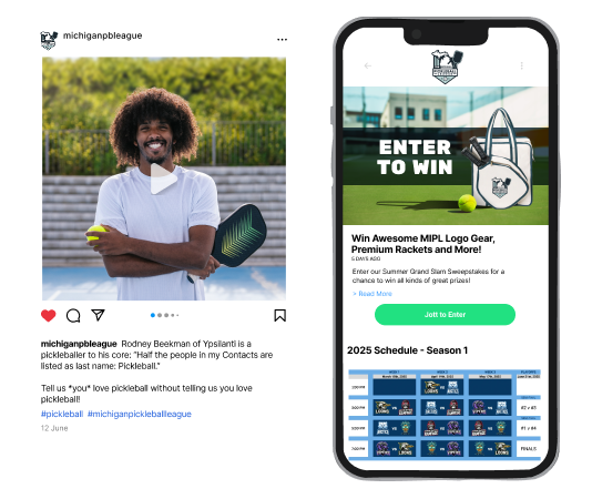 Activate loyalty through social posts and promotions